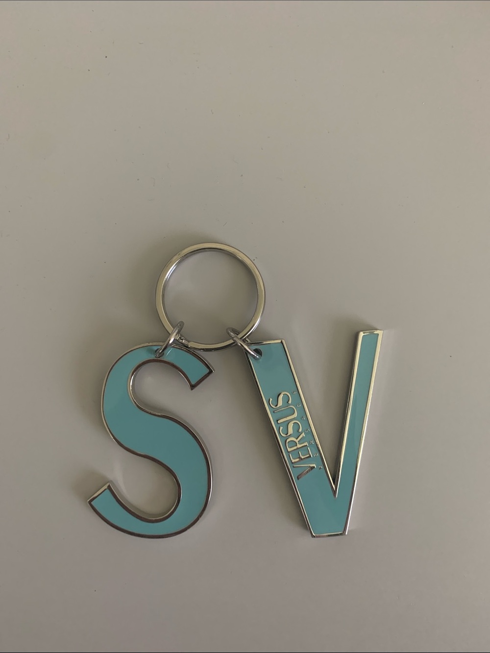 Versus By Versace Turquoise VS Enamel Keyring